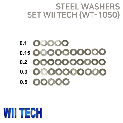 [WII TECH] Steel Washers Set Wii Tech (wt-1050)