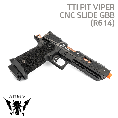 [2차][ARMY ARMAMENT] R614 TTI Pit Viper CNC Slide GBB (Steel Internal Ver.)