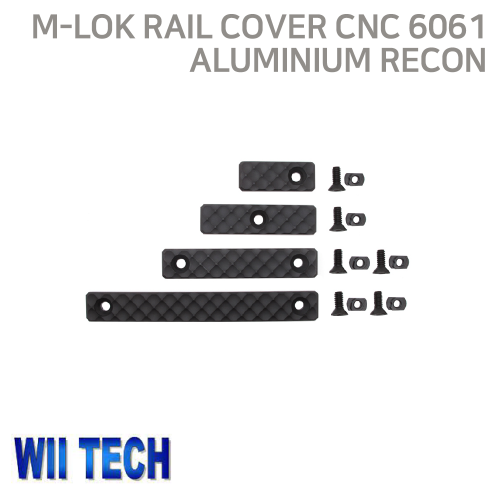 [WII TECH] M-LOK Rail Cover CNC 6061 Aluminium Recon