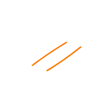 [GM]1.5mm*50mm fiber optic For Gun Sight 2set (Orange)